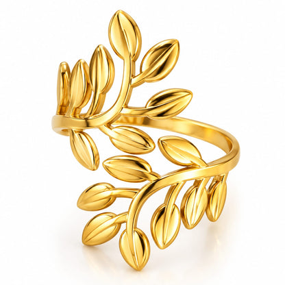 Exaggerated Leaf Ring for Women