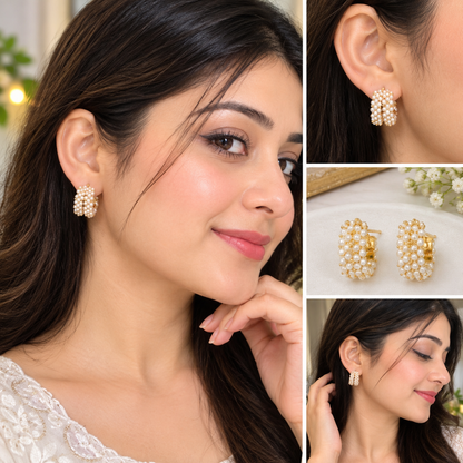 GOLD TONE FASHION EARRINGS SET