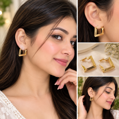 GOLD TONE FASHION EARRINGS SET