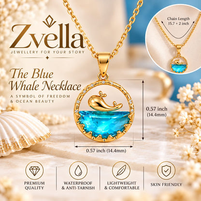 The Blue Whale Necklace for Women